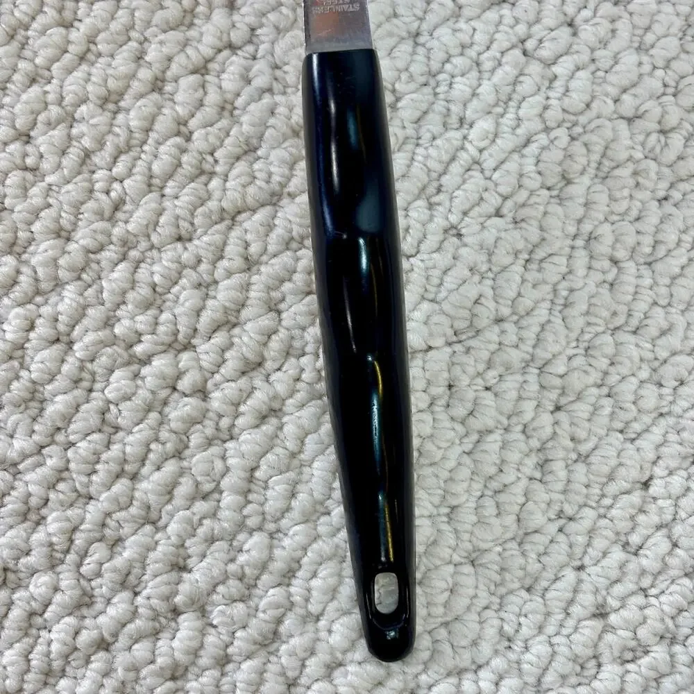 VTG Spatula Stainless Steel Black & White Rose Handle Japanese Kitchen Utensil